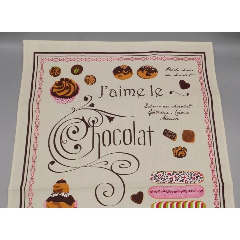 Torchons & Bouchons I LIke Chocolate Towel Paris J'aime le Chocolat France